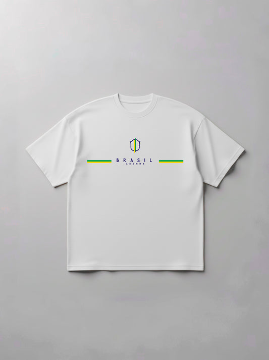 Oversized Arenna Brasil - Branca - Arenna Sports