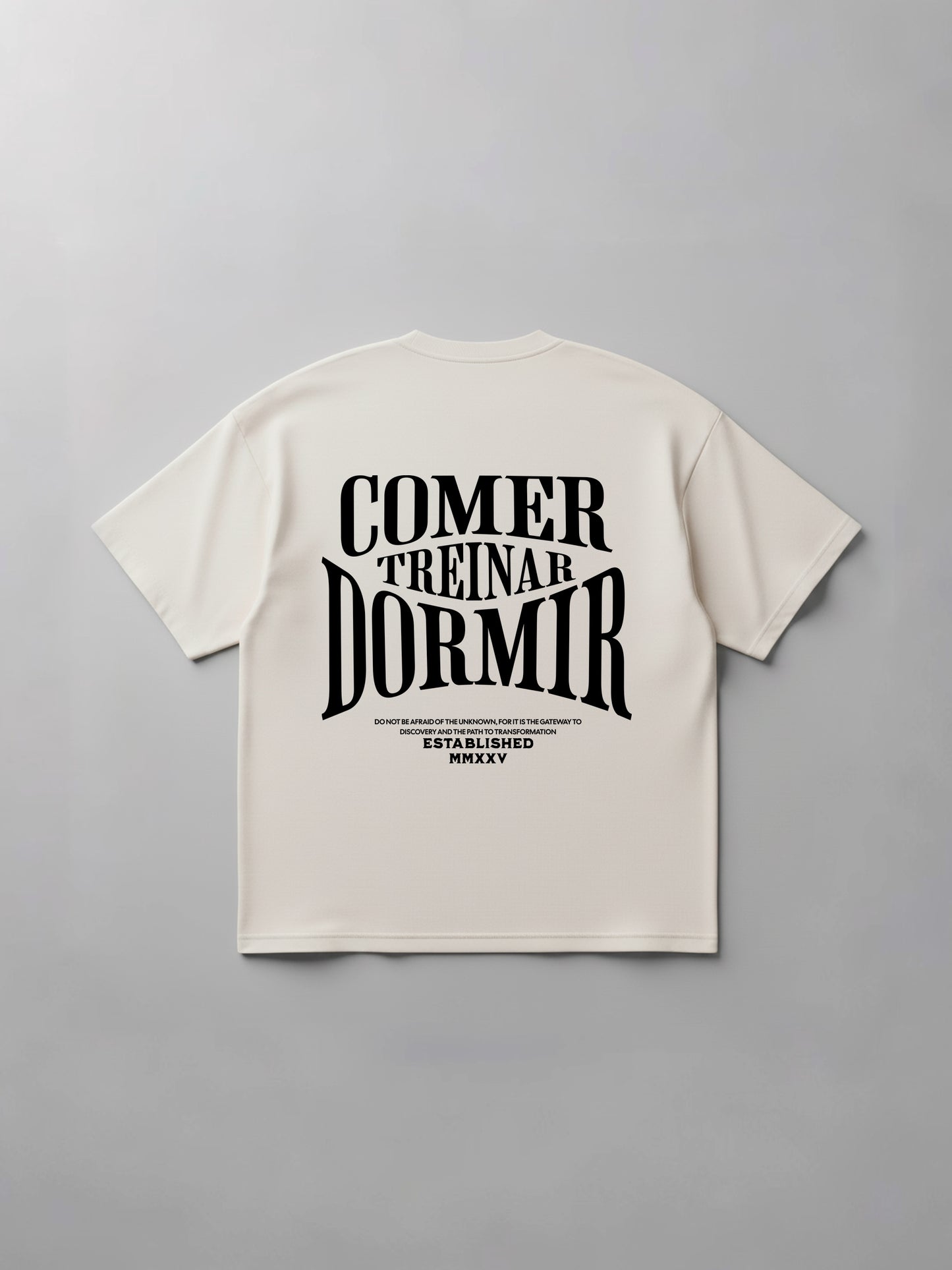 Oversized Comer Treinar e Dormir I - Off White