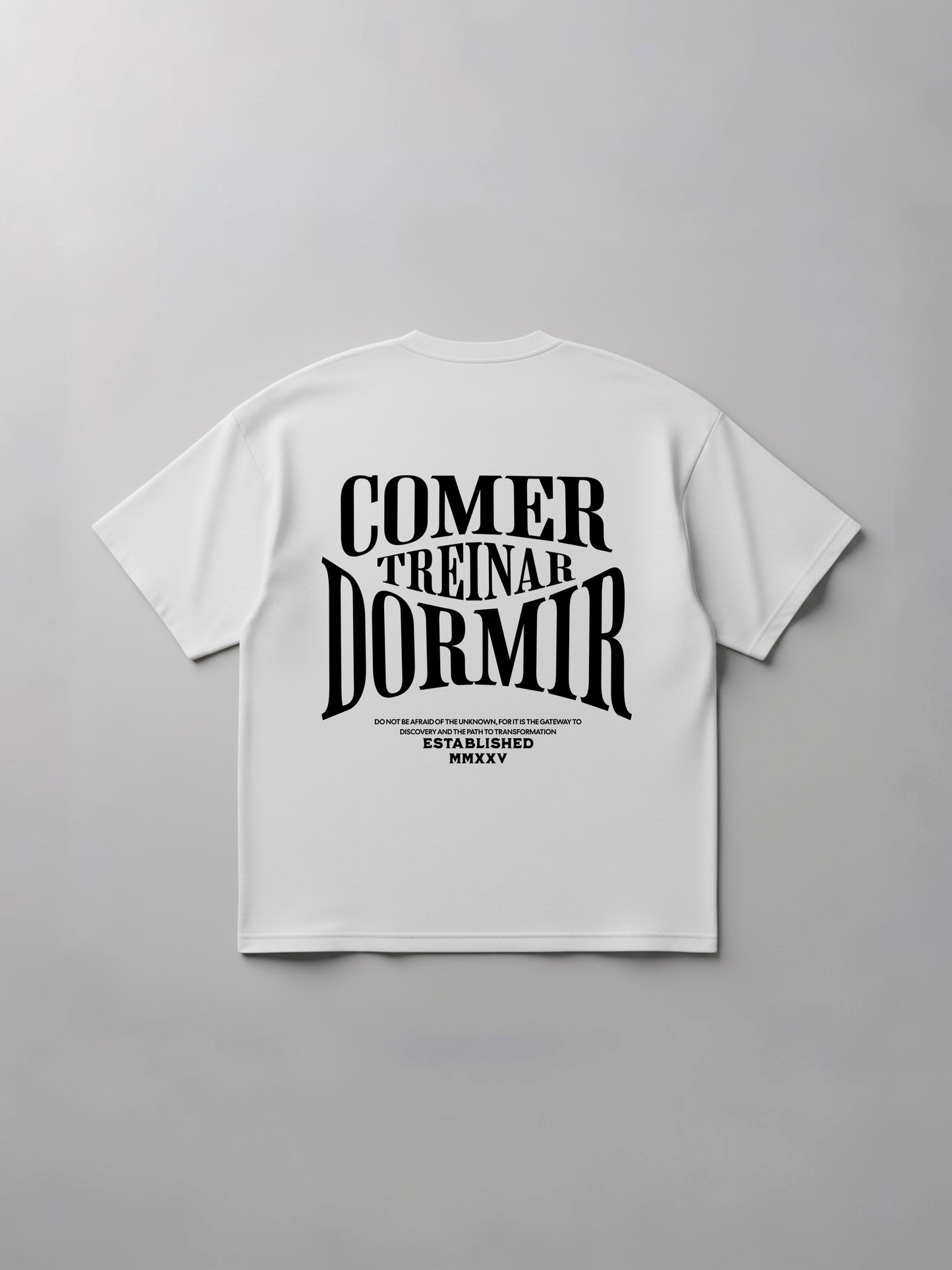 Oversized Comer Treinar e Dormir I - Branco