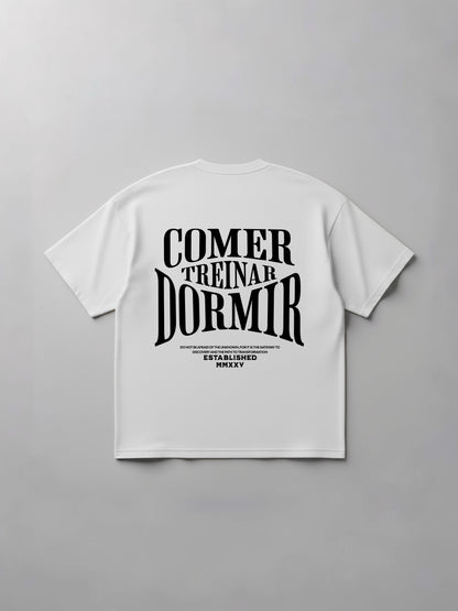 Oversized Comer Treinar e Dormir I - Branco