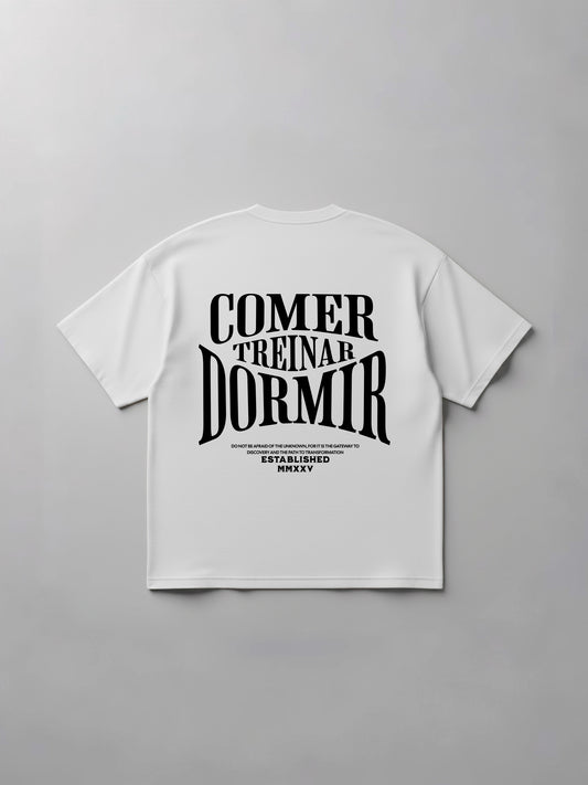 Oversized Comer Treinar e Dormir I - Branco