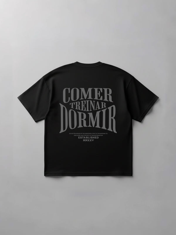 Oversized Comer Treinar e Dormir I - All Black - Arenna Sports