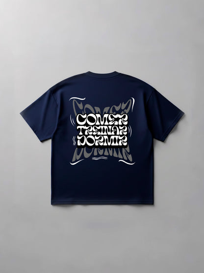 Oversized Comer Treinar e Dormir II - Azul Marinho