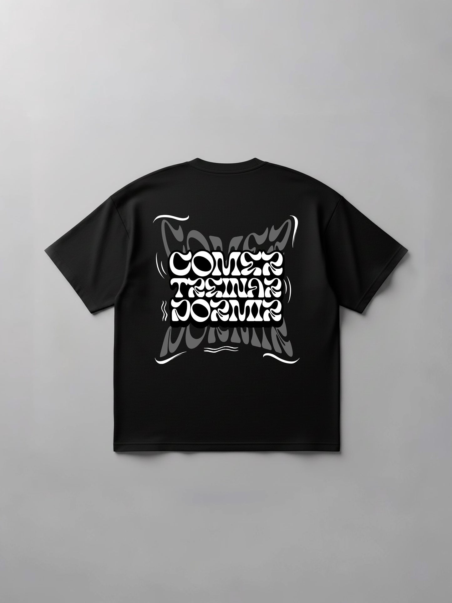 Oversized Comer Treinar e Dormir II - Preto