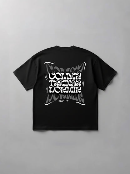 Oversized Comer Treinar e Dormir II - Preto